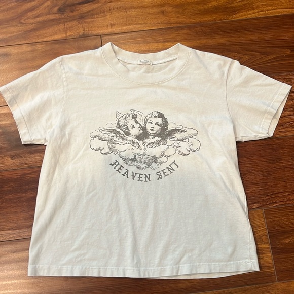 Brandy Melville Tops Brandy Melville Angels Heaven Sent Tee Poshmark